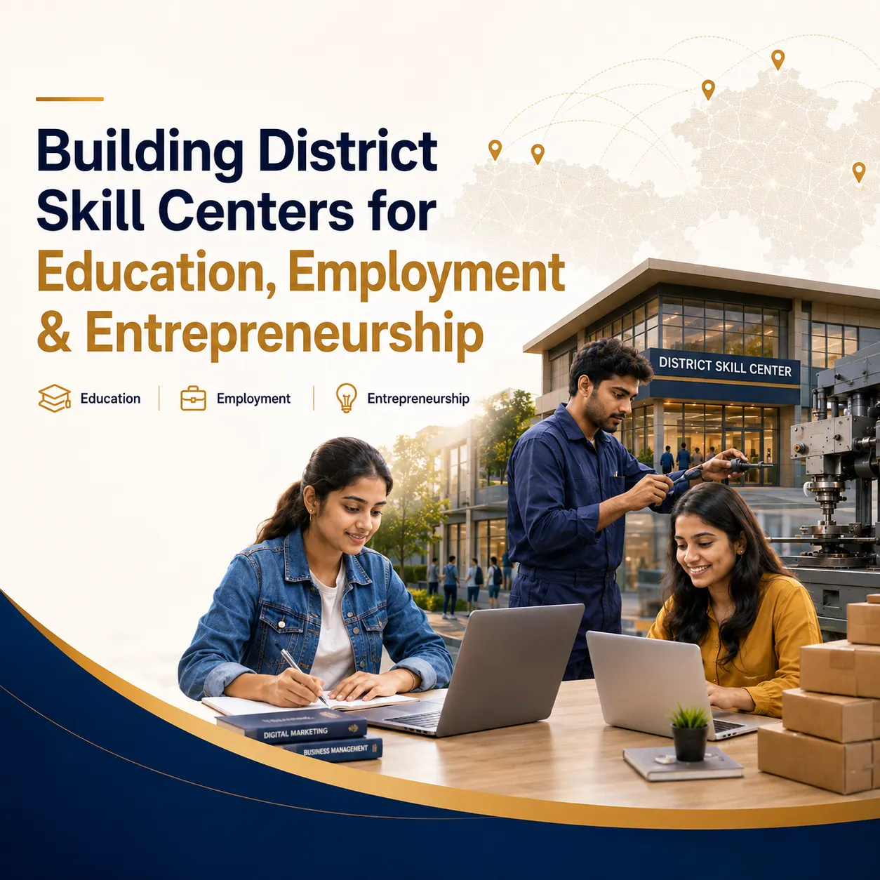 Building District Skill Centers for Education, Employment & Entrepreneurship